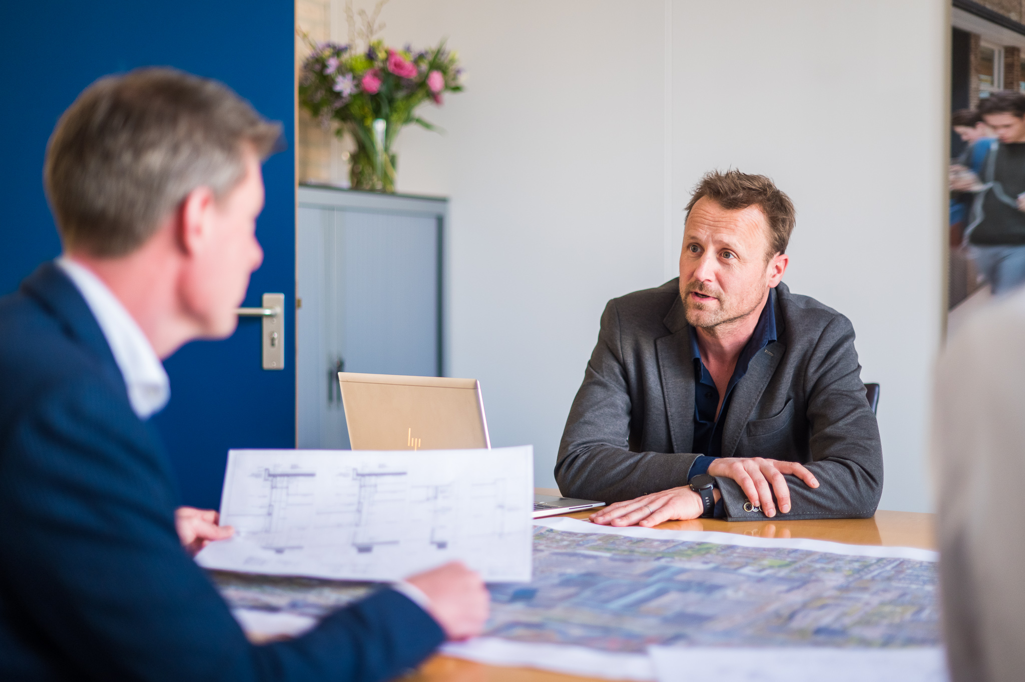 Overleg-Jeroen-Maurice-projectmanagement-projectleider-team-Laride